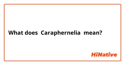 meaning of caraphernelia|what does caraphernelia mean.